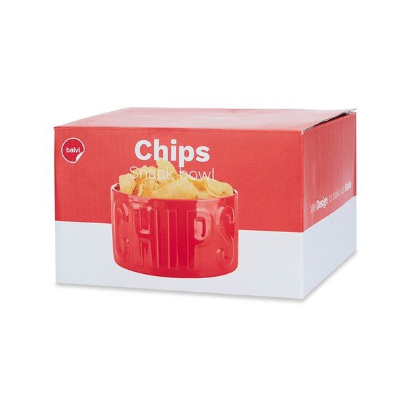 Ciotolina da portata rossa in ceramica 1 l Chips – Balvi-image-3