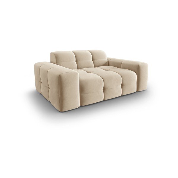 Divano in velluto beige 156 cm Kendal - Micadoni Home-image-4