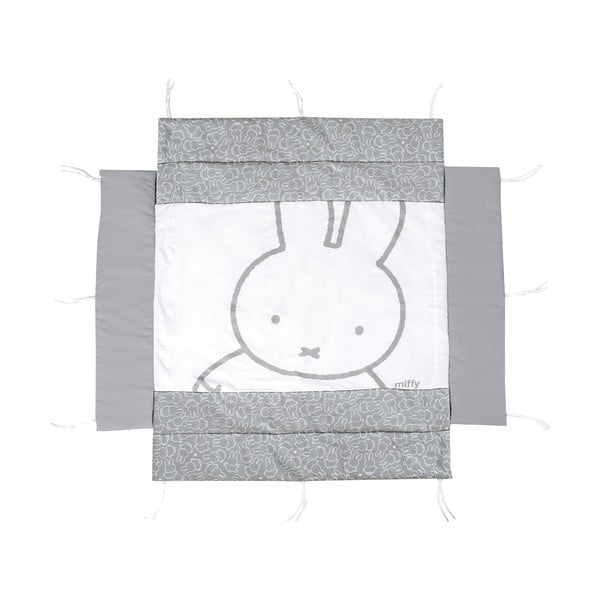 Paracolpi bianco/grigio in misto cotone 96 cm Miffy – Roba