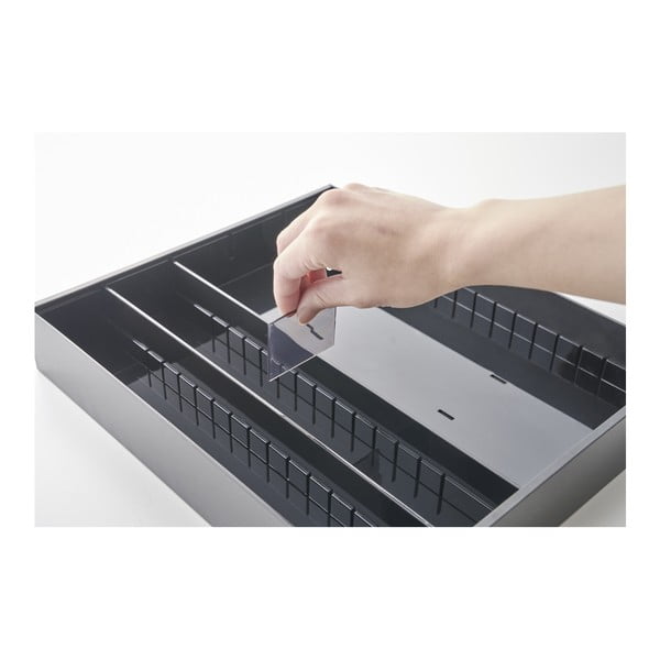 Credenza in plastica nera per cassetto 47,5 x 35 cm - YAMAZAKI-image-3