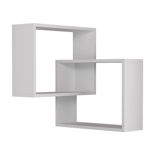 Mensola a muro angolare bianca ad anello - Homitis