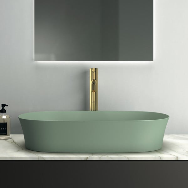 Lavabo in ceramica verde 60x38 cm Ipalyss - Ideal Standard-image-1