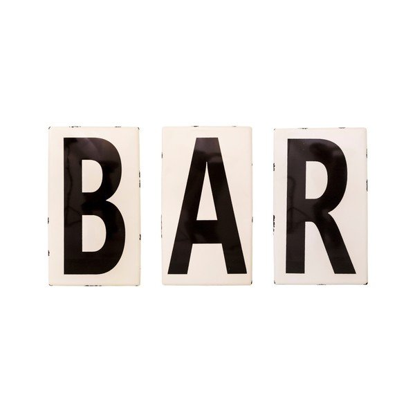 Lettere smaltate Bar - Antic Line