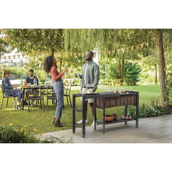 Sedia da bar da esterno 112x43 cm Hosting – Keter-image-1