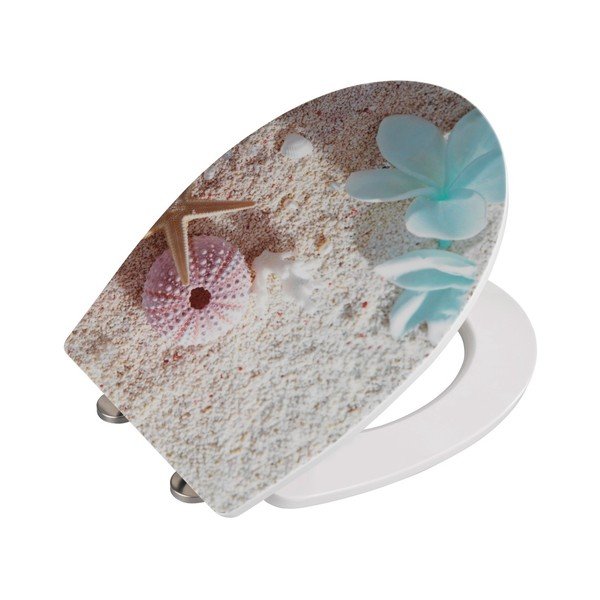 Sedile per wc con chiusura facilitata , 46 x 39 cm Bora Bora - Wenko-image-2