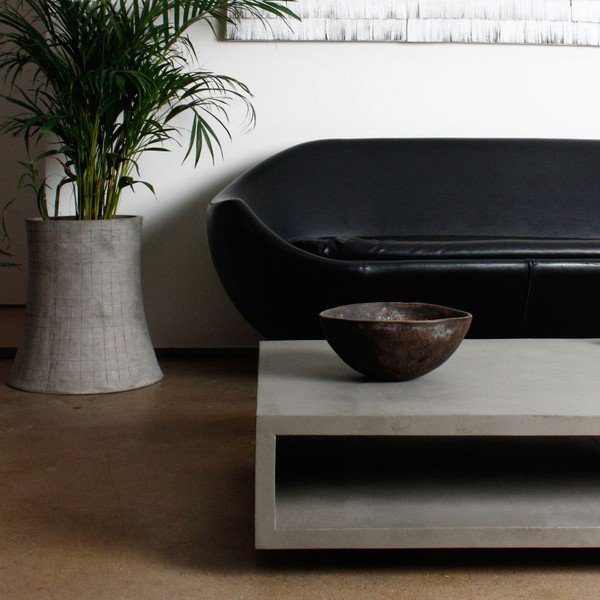 Tavolino in cemento, 130 x 70 cm Monobloc - Lyon Béton-image-1