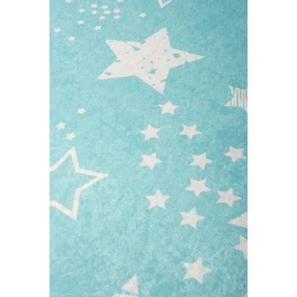 Tappeto antiscivolo blu per bambini Star, 100 x 160 cm Stars - Conceptum Hypnose-image-2