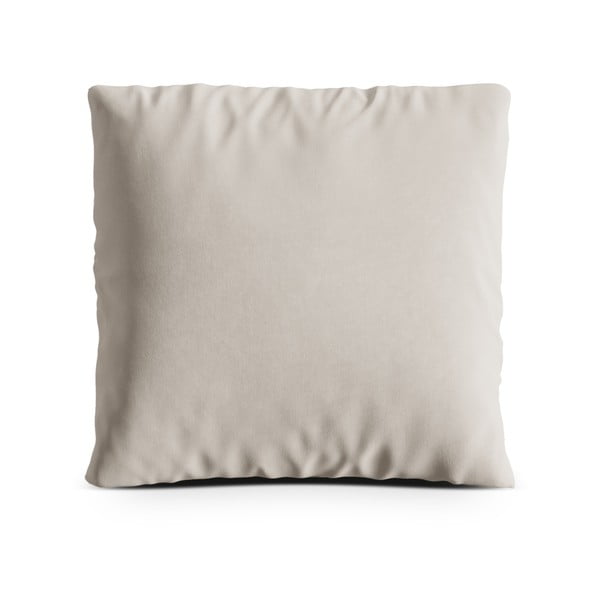 Cuscino per divano beige con rivestimento in velluto Kemi – Cosmopolitan Design