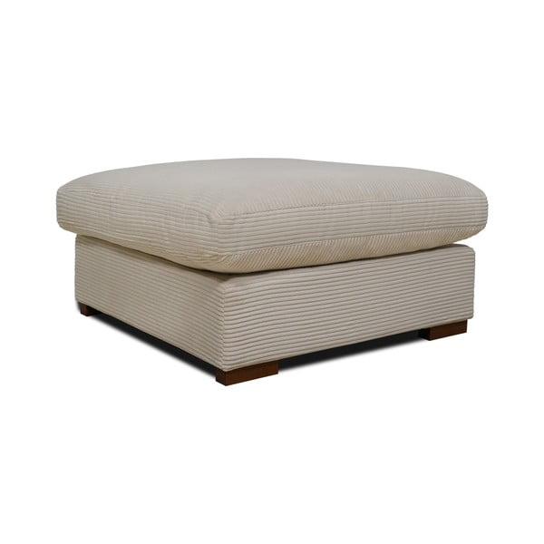 Sgabello in velluto a coste beige Comfy - Scandic