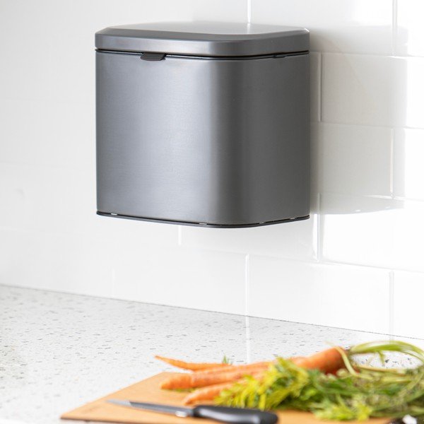 Bidone per l'umido grigio scuro 4 l Essentials – Ladelle-image-3
