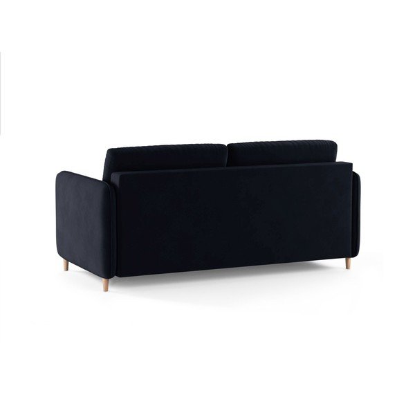 Divano blu per il riposo quotidiano con rivestimento in velluto 184 cm – Micadoni -image-3