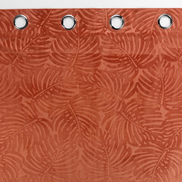 Tenda in velluto color mattone 140x240 cm Analia - douceur d'intérieur-image-2