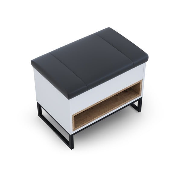 Scarpiera bianca con panca Olis - Cosmopolitan Design-image-4