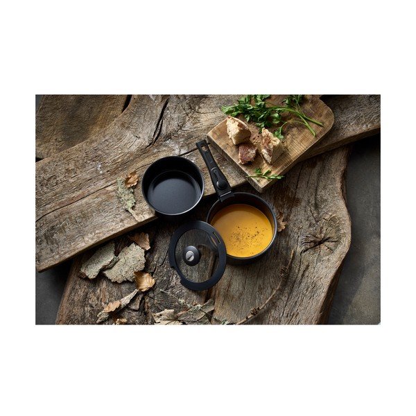 Set di casseruole con manico rimovibile in alluminio con coperchio incluso/con superficie antiaderente 2 pz 2,4 l – Holm-image-1