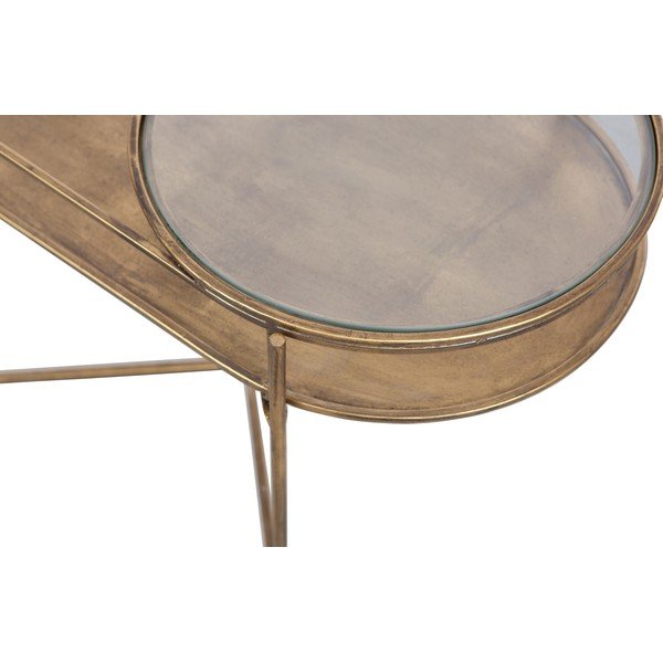 Tavolino in vetro con base in oro Adorable - BePureHome-image-3