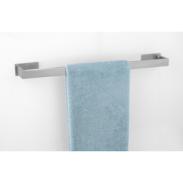 Porta asciugamani in acciaio inox autoportante in argento opaco Genova Matt - Wenko-image-1