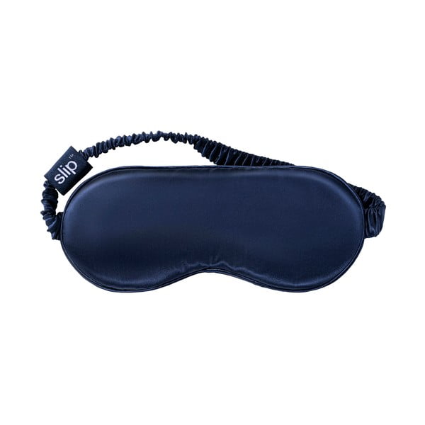 Maschera per dormire blu scuro in seta Navy – slip