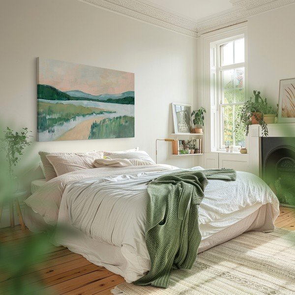 Dipinto 70x100 cm Gouache Lake – Styler-image-2