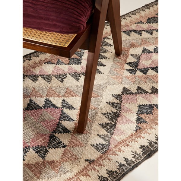 Passatoia grigia in iuta tessuta a mano 80x200 cm Roya Parsa – Elle Decoration-image-2