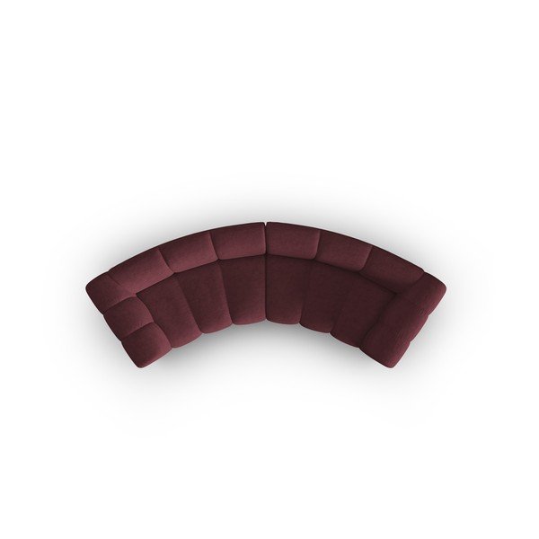 Divano bordeaux 322 cm Lupine - Micadoni Home-image-4