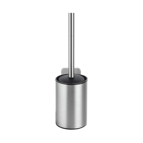 Scopino WC senza foratura color argento opaco in acciaio inox con aggancio Turbo-loc Porto – Wenko