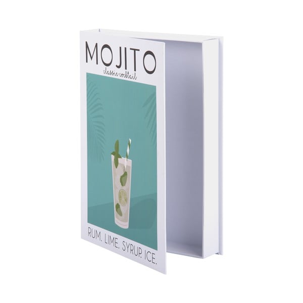 Scatola decorativa bianca/verde in carta 18x4x25 cm Mojito – PT LIVING