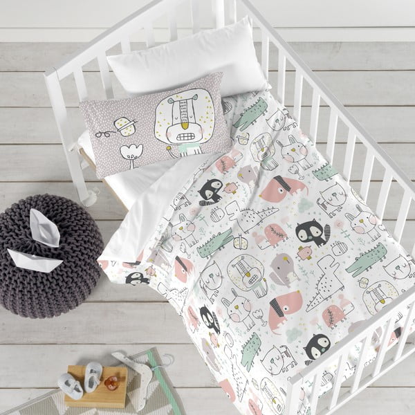 Biancheria da letto per bambini in cotone, 100 x 120 cm Best Buddies - Moshi Moshi-image-1
