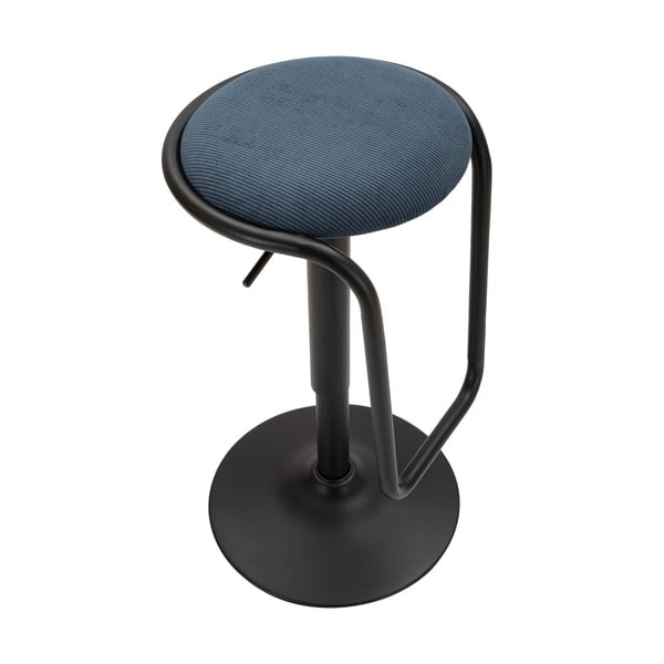 Sedia da bar color petrolio/nera in imbottito con altezza regolabile (altezza della seduta 61 cm) Destiny – Mauro Ferretti-image-4