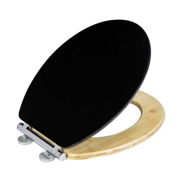 Sedile per WC con chiusura automatica 37 x 44 cm Bambusa - Wenko-image-2