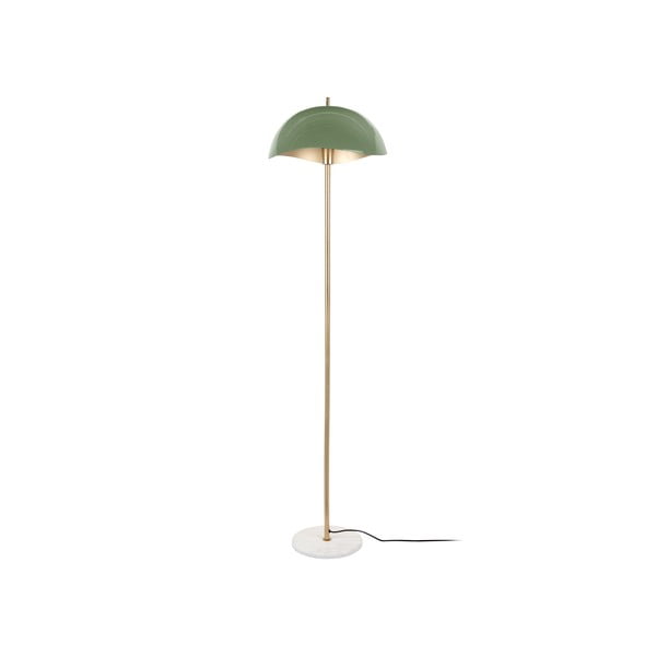 Lampada da terra con paralume in metallo verde e oro (altezza 154 cm) Waved - Leitmotiv