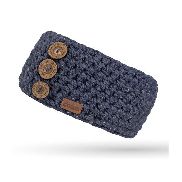 Cerchietto blu scuro realizzato a mano all'uncinetto Sirius - DOKE
