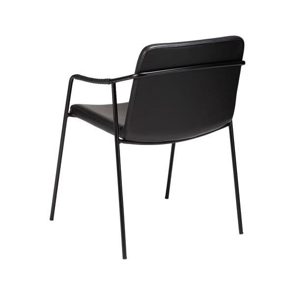Sedia da pranzo in similpelle nera Boto - DAN-FORM Denmark-image-3