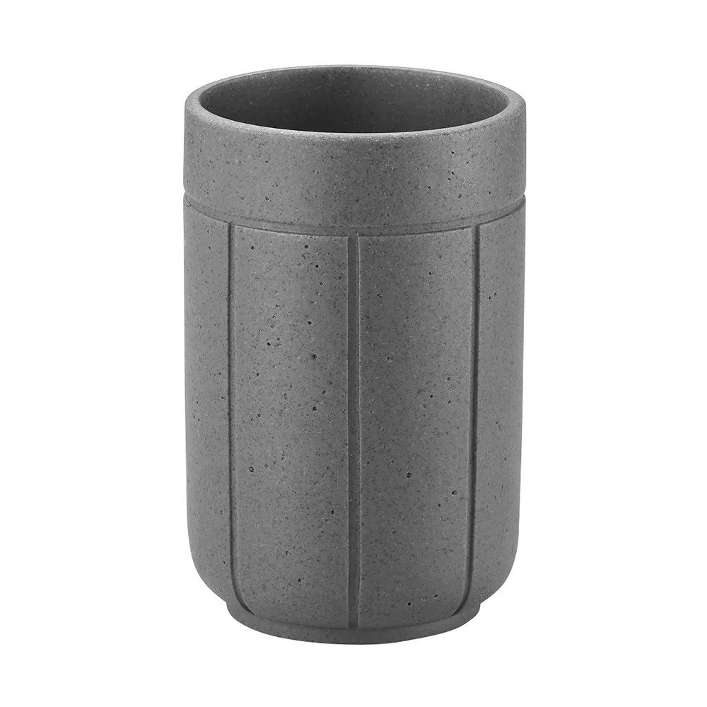 Portaspazzolino grigio in poliresina Kua – Blomus | Portaspazzolini