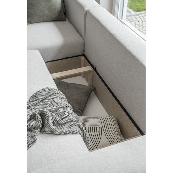 Divano letto angolare crema (variabile) Homely Tommy - Miuform-image-2