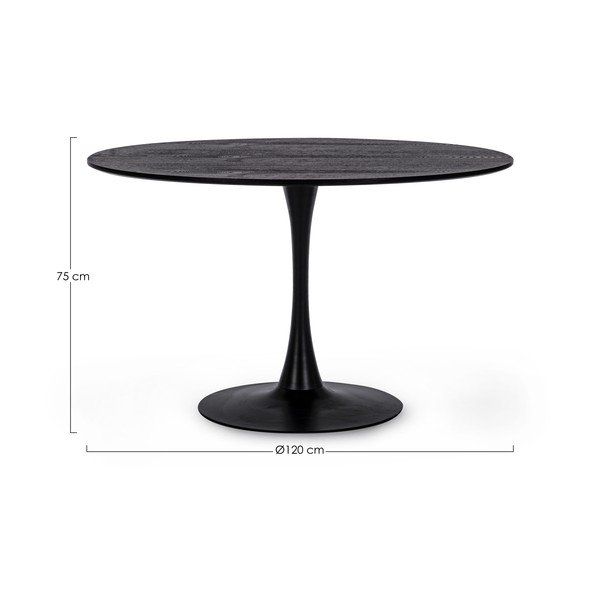 Tavolo da pranzo rotondo in metallo ø 120 cm Bloom – Yes Everyday-image-4