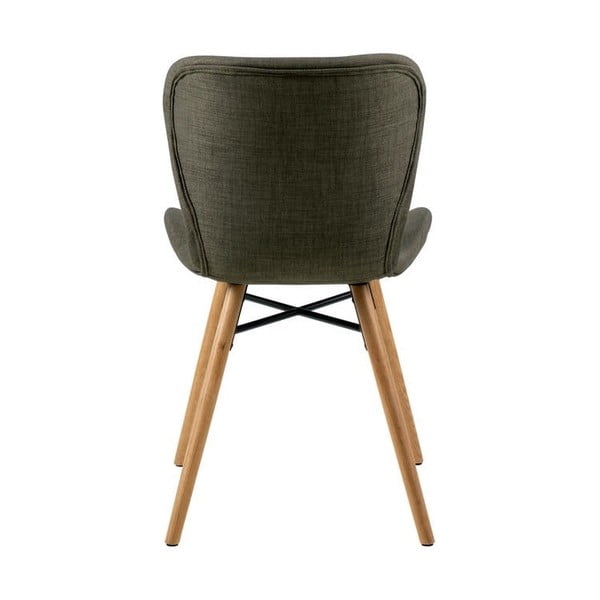 Sedie da pranzo in set verdi in imbottito 2 pz Batilda – Actona-image-3