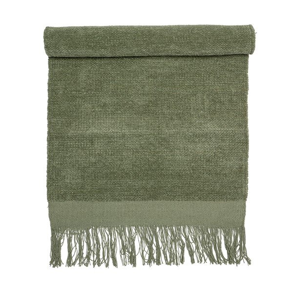 Tappeto di cotone verde Erba, 60 x 135 cm - Bloomingville-image-1