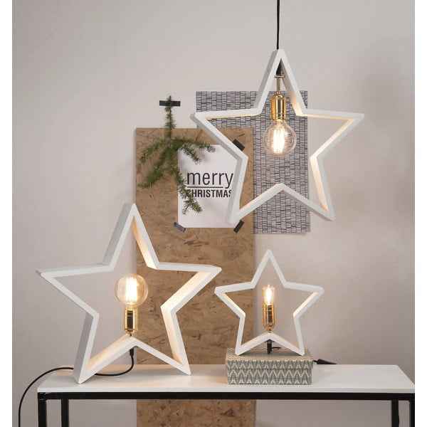 Decorazione luminosa bianca con motivo natalizio Lysekil - Star Trading-image-2