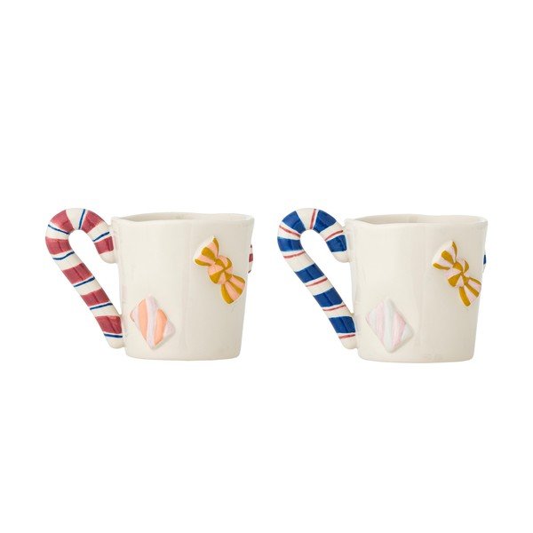 Tazzine in set in gres a tema natalizio 2 pz 264 ml Candice – Bloomingville-image-2