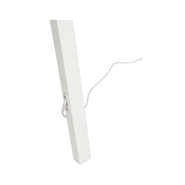 Lampada da terra con struttura bianca e paralume grigio Trivet - Kokoon-image-3