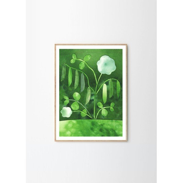 Poster 50x70 cm Peas in Bloom – Anna Ravn Bjørn – The Poster Club-image-3