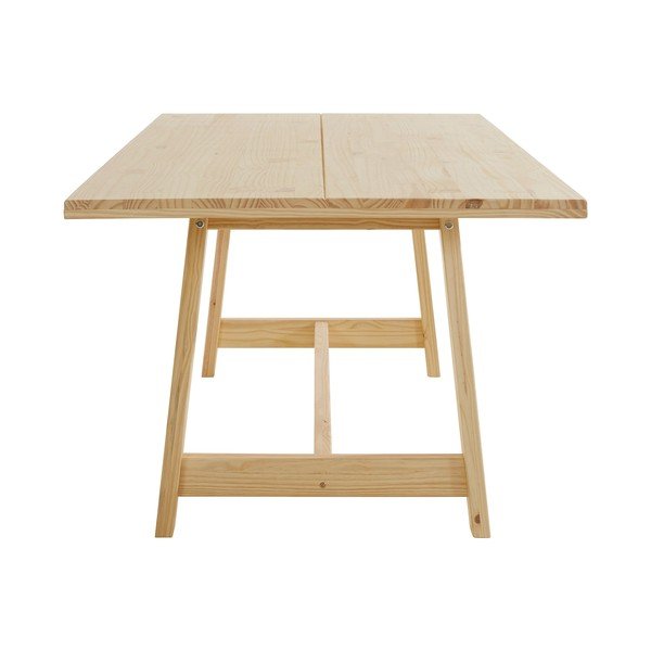 Tavolo da pranzo in legno di pino di colore naturale 100x200 cm Derby - Støraa-image-2