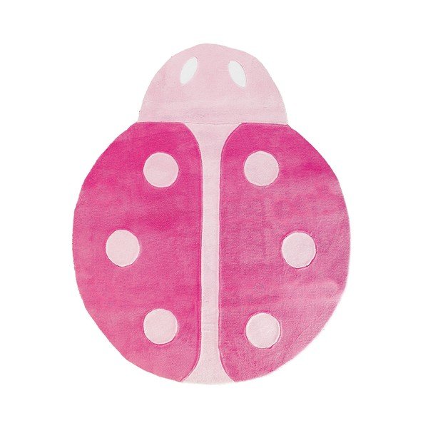 Dětský koberec Mavis Ladybug Pink, 100x150 cm