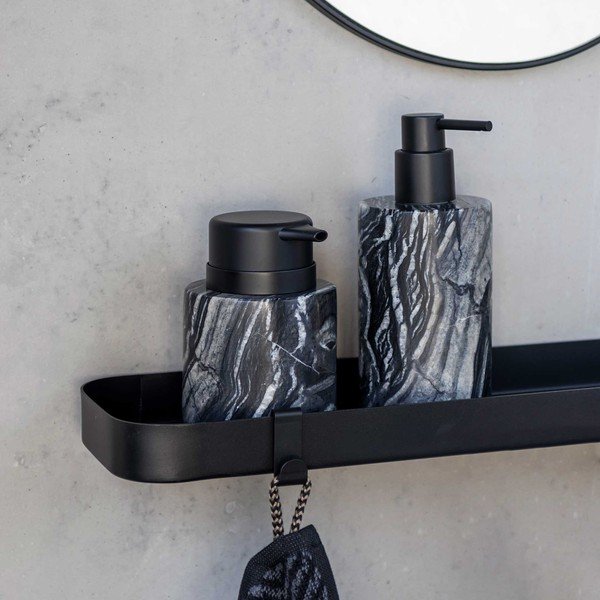 Scaffale da bagno in acciaio nero montato a parete Carry - Mette Ditmer Denmark-image-1