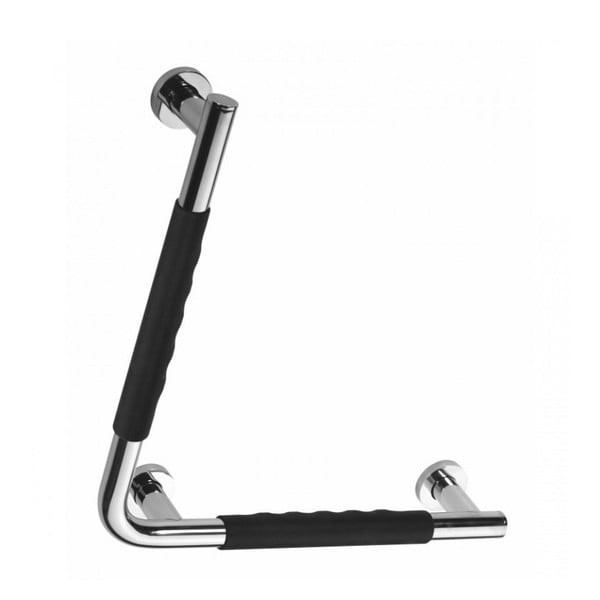 Corrimano da parete per bagno in acciaio inox 42 cm 90° Right - Sapho