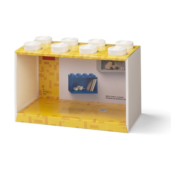 Mensola da parete bianca per bambini Brick 8 - LEGO®-image-2