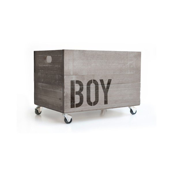 Šedý pojízdný box Really Nice Things Boy