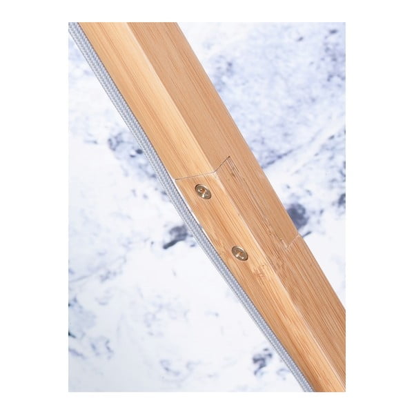 Lampada da terra con paralume verde e struttura in bambù Fuji - Good&Mojo-image-3