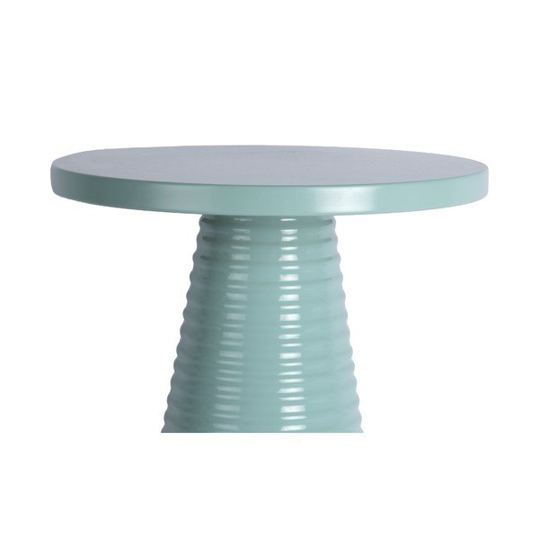 Tavolino rotondo in metallo ø 40 cm Catania Ribbed – Leitmotiv-image-2