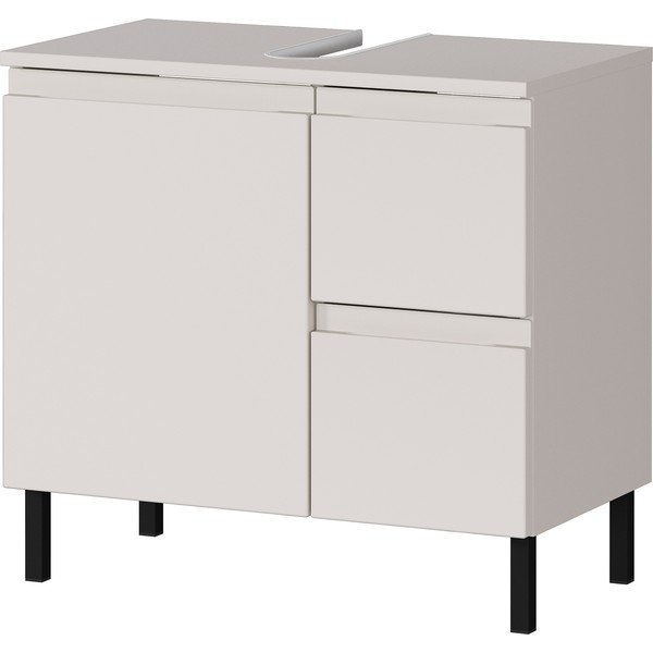 Mobile da lavabo color crema basso 60x56 cm Salinas – Germania-image-2